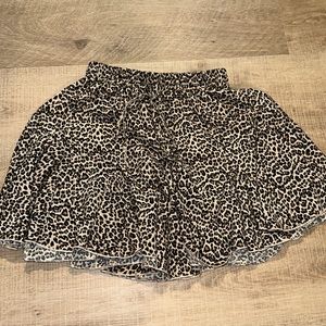 Mini skirt, leopard print